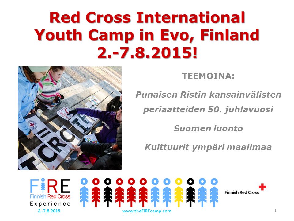 Red Cross International Youth Camp in Evo, Finland