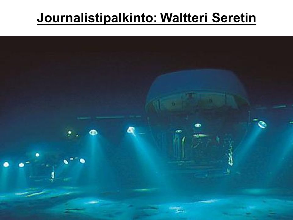6 Journalistipalkinto: Waltteri Seretin
