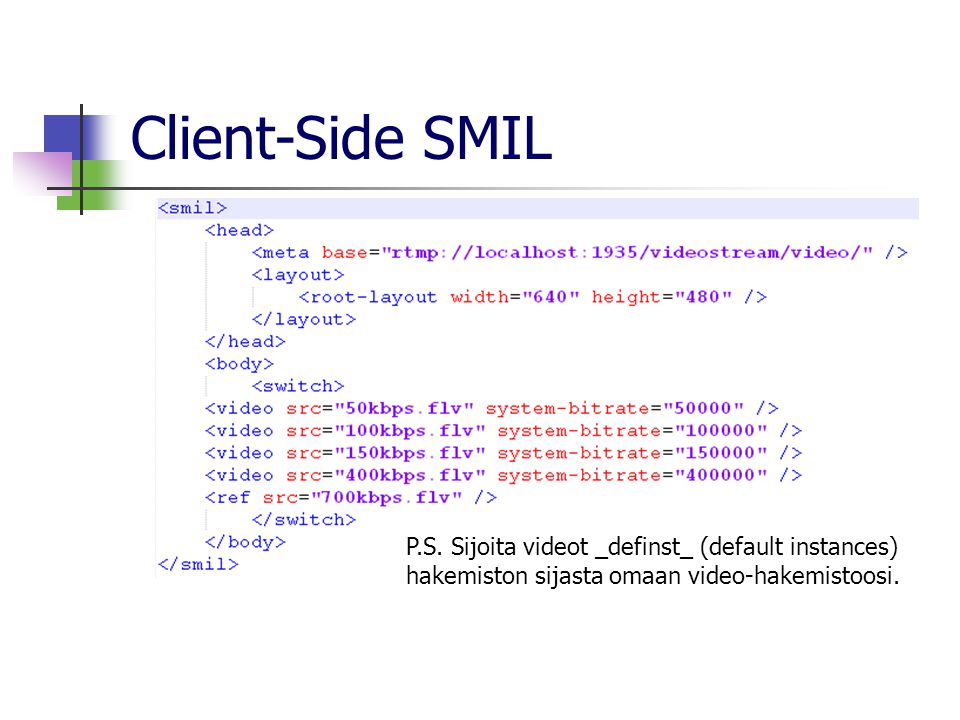 Client-Side SMIL P.S.