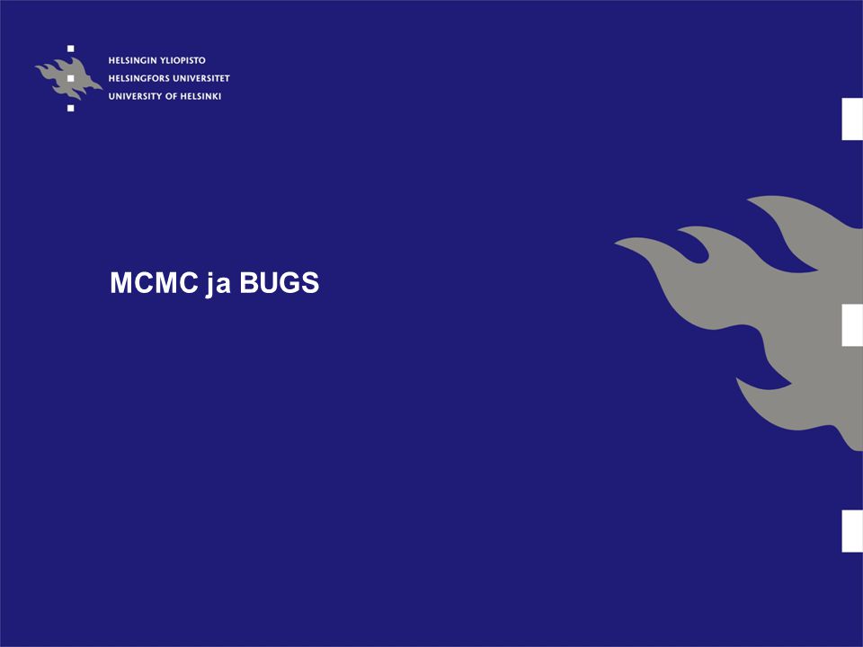 MCMC ja BUGS