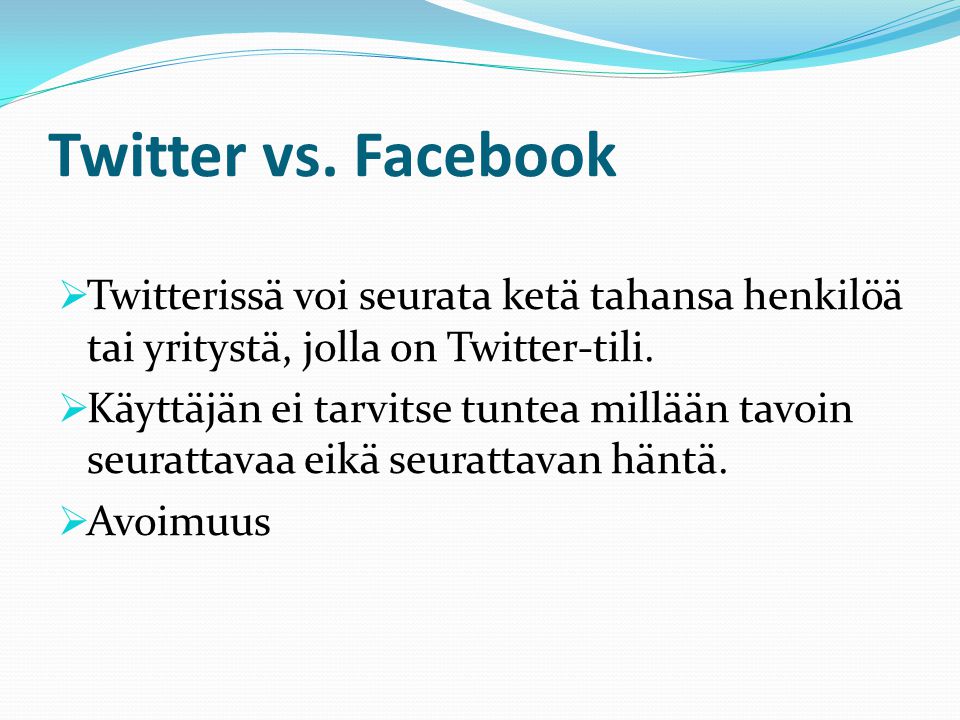 Twitter vs.
