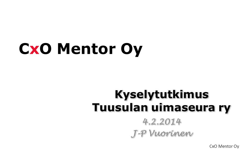 CxO Mentor Oy