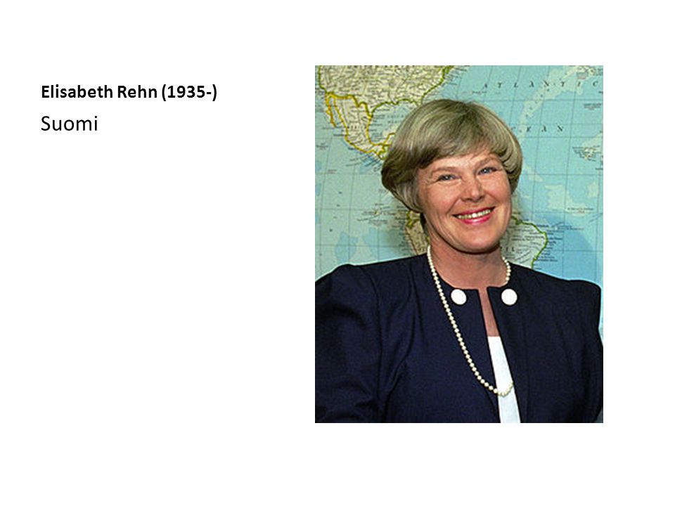 Elisabeth Rehn (1935-) Suomi