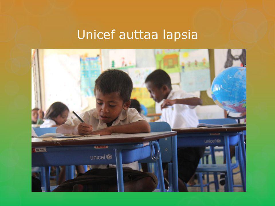 Unicef auttaa lapsia