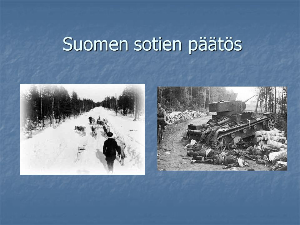 Suomen sotien päätös