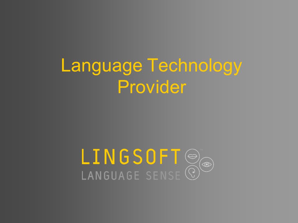 Language Technology Provider