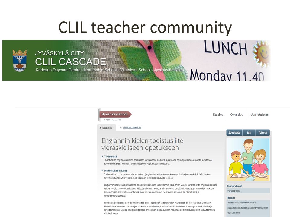 CLIL teacher community