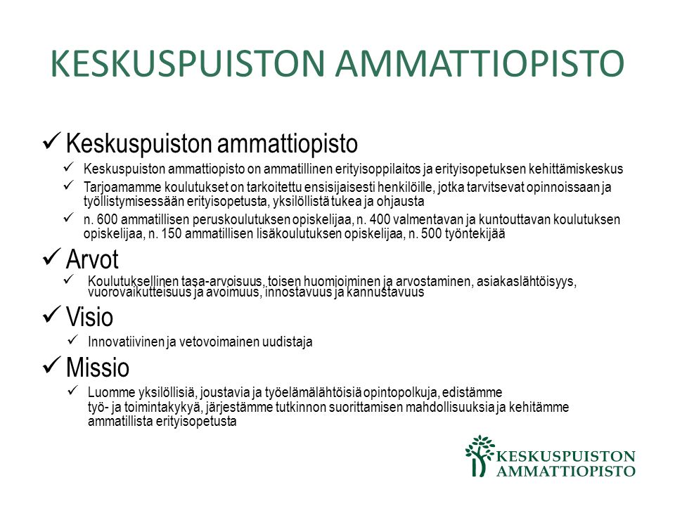 Erityisesti sinulle Mari Linna, koulutuspäällikkö. - ppt lataa