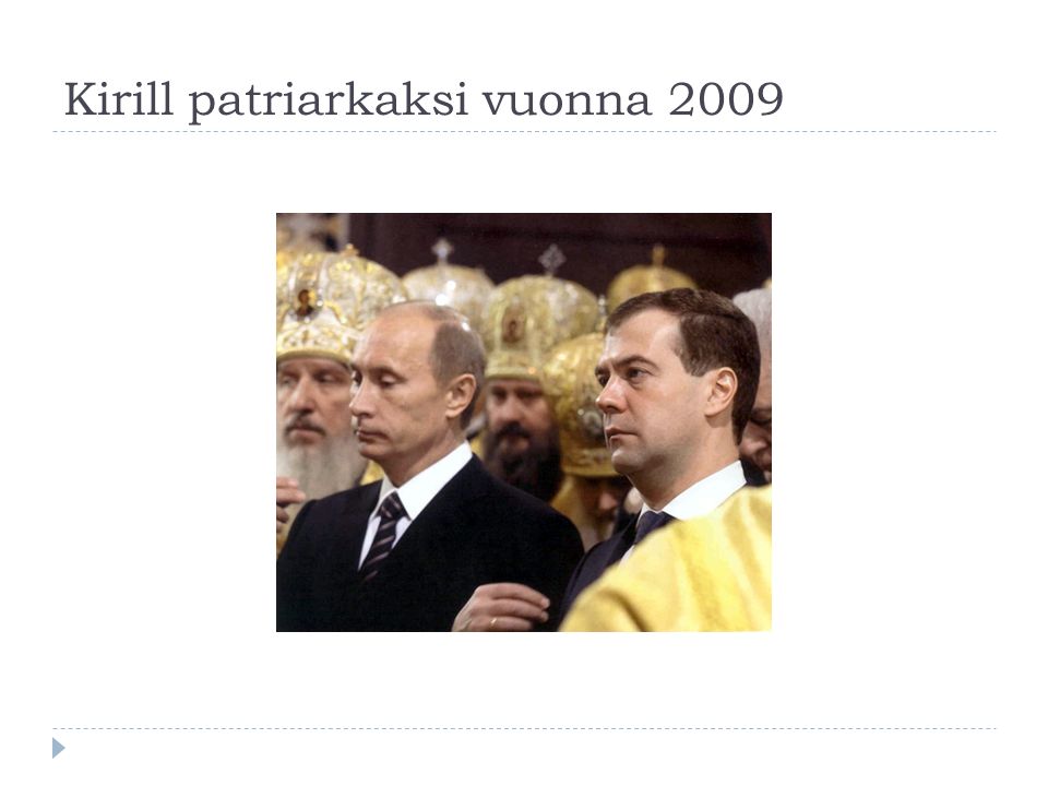Kirill patriarkaksi vuonna 2009