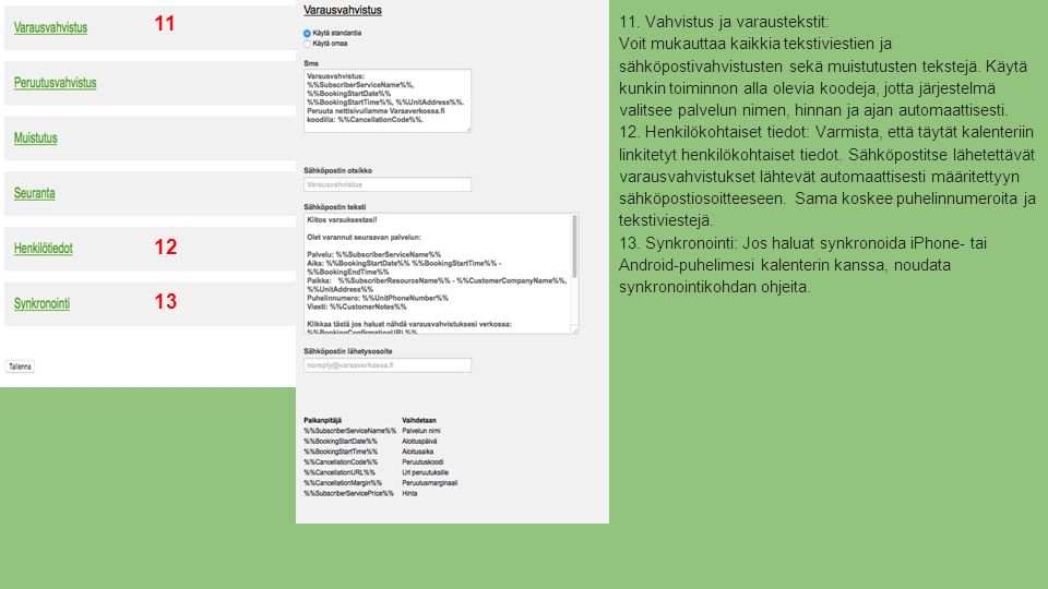 Käyttöopas. Luo uusi palvelu valitsemalla Asetukset ja Palvelut. - ppt lataa