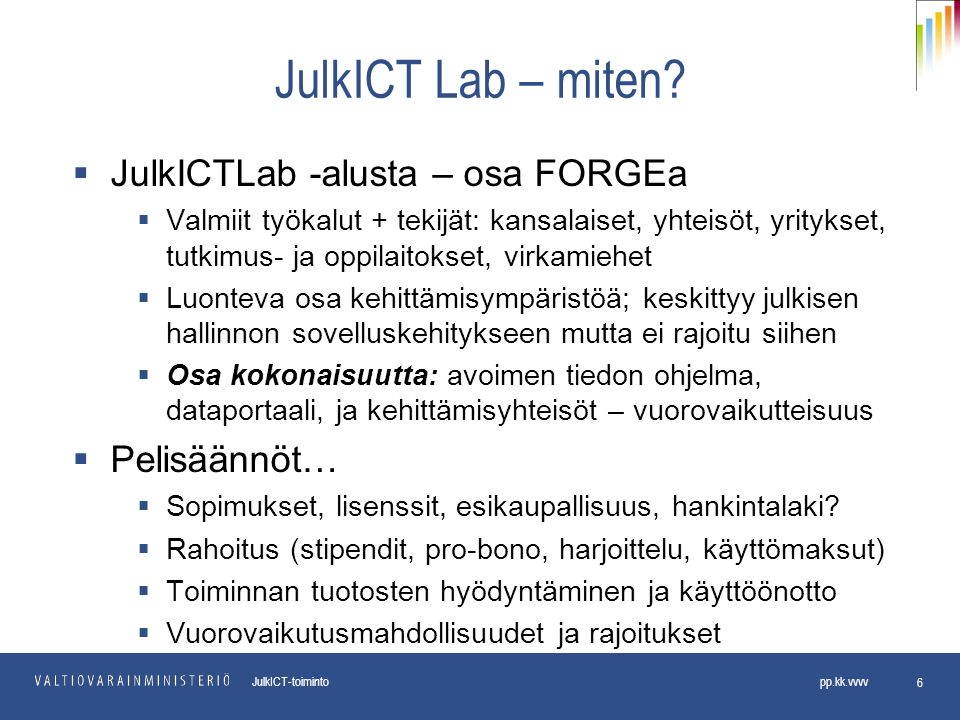 pp.kk.vvvv Osasto JulkICT-toiminto pp.kk.vvvv JulkICT Lab – miten.