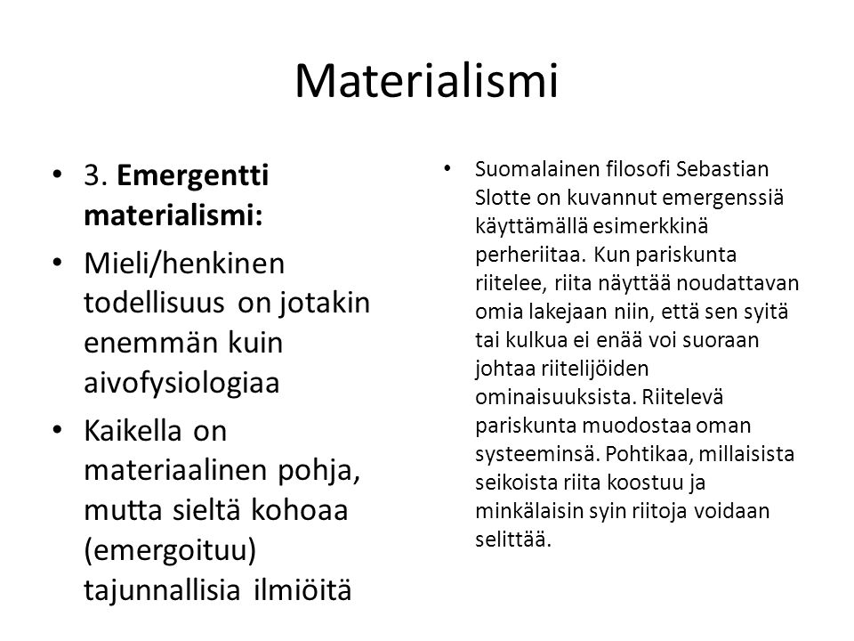Materialismi 3.