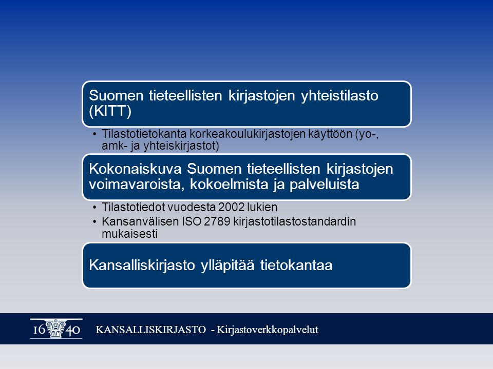 Toisen sukupolven tilastotietokanta Helsinki, KITT2. Nyt!