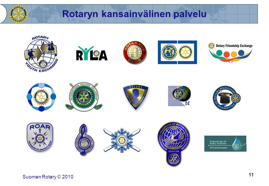 Suomen Rotary © Rotaryn kansainvälinen palvelu
