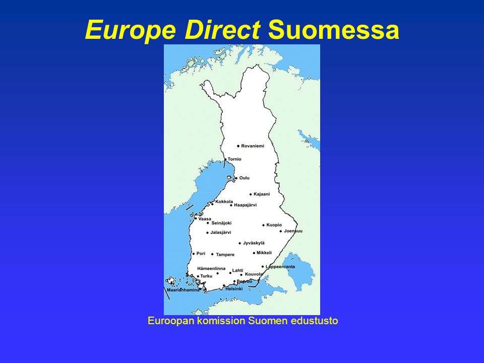 Europe Direct Suomessa Euroopan komission Suomen edustusto