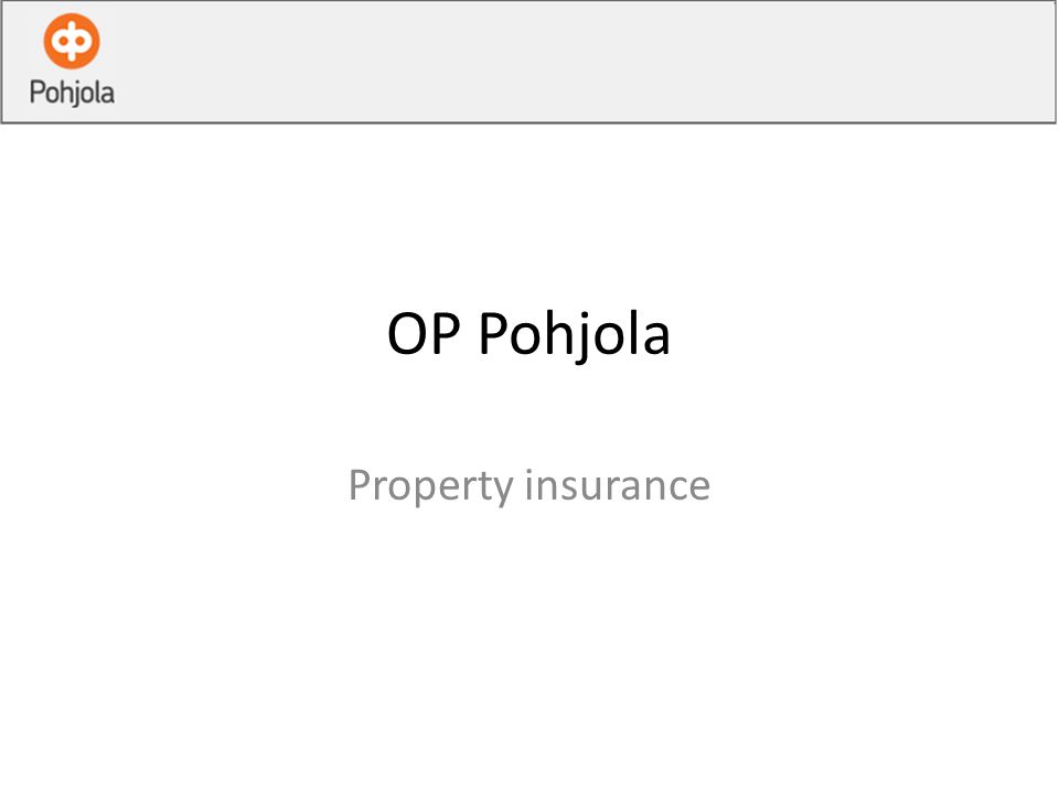 OP Pohjola Property insurance