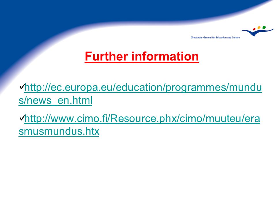 Further information   s/news_en.html   s/news_en.html   smusmundus.htx   smusmundus.htx