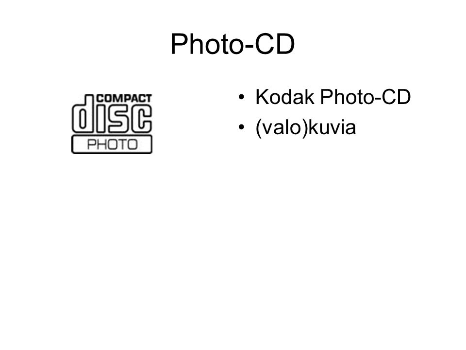 Photo-CD Kodak Photo-CD (valo)kuvia