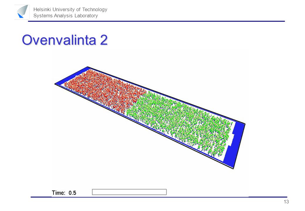 13 Helsinki University of Technology Systems Analysis Laboratory Ovenvalinta 2