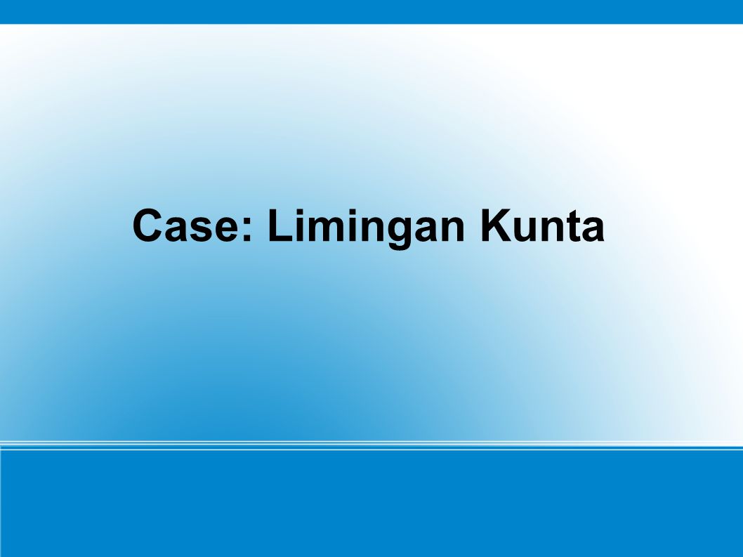 Case: Limingan Kunta